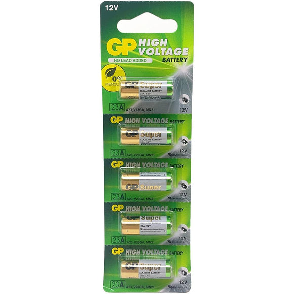 GP 12V 23A  Alkaline Battery  5 Strip