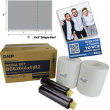 DNP DS620 Perforated Media Kit R2- 4 x 6" (Single Perf.) 2 Pack (800 Prints Total)